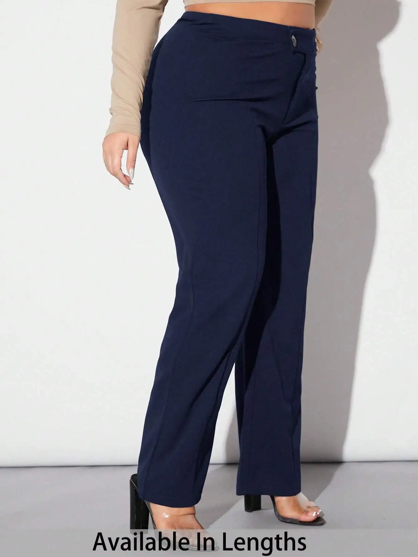 Casual Solid Color Loose Straight Leg Pants For Women
Casual Solid Color Loose Straight Leg Pants For Women