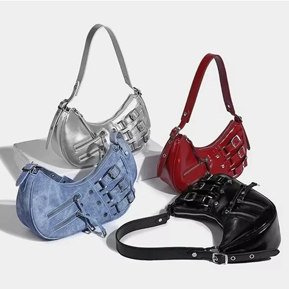 Women Bag PU Shoulder Bags for Women Y2K Trendy Cool Motorcycle Bag New Bags for Women Designer Handbag
Women Bag PU Shoulder Bags for Women Y2K Trendy Cool Motorcycle Bag New Bags for Women Designer Handbag 