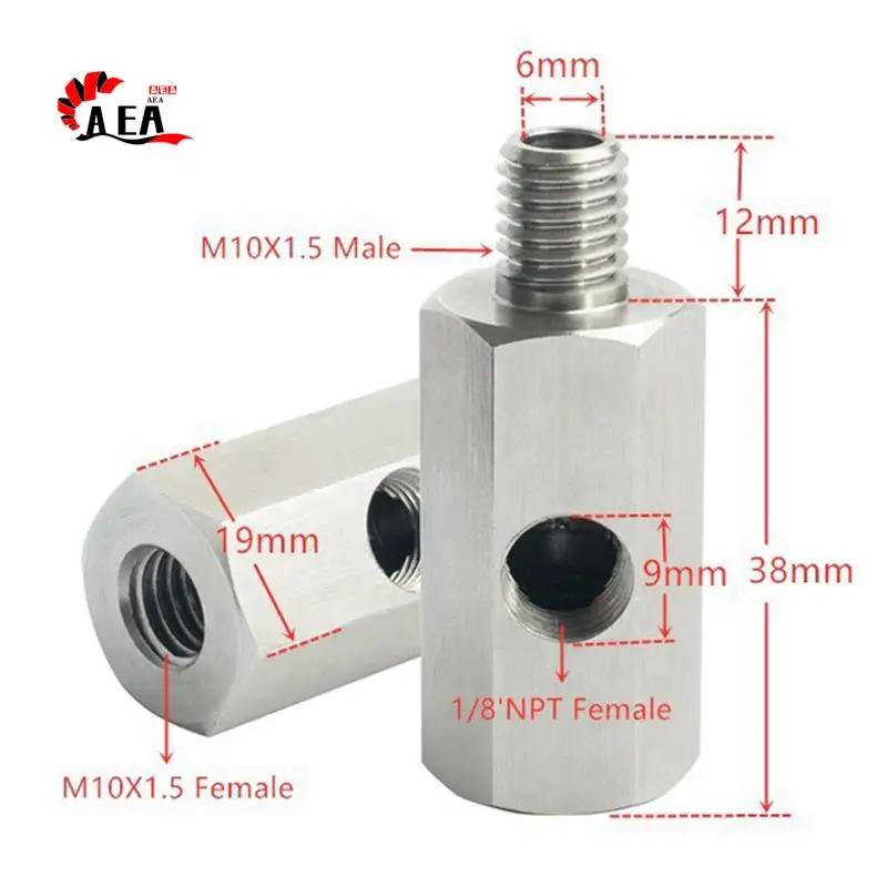 AEA0-Metric Adapter Oil Pressure Sensor 1/8 Inch NPT Female X M10 M10X1.5 Male & Female Tee
AEA0-Metric Adapter Oil Pressure Sensor 1/8 Inch NPT Female X M10 M10X1.5 Male & Female Tee