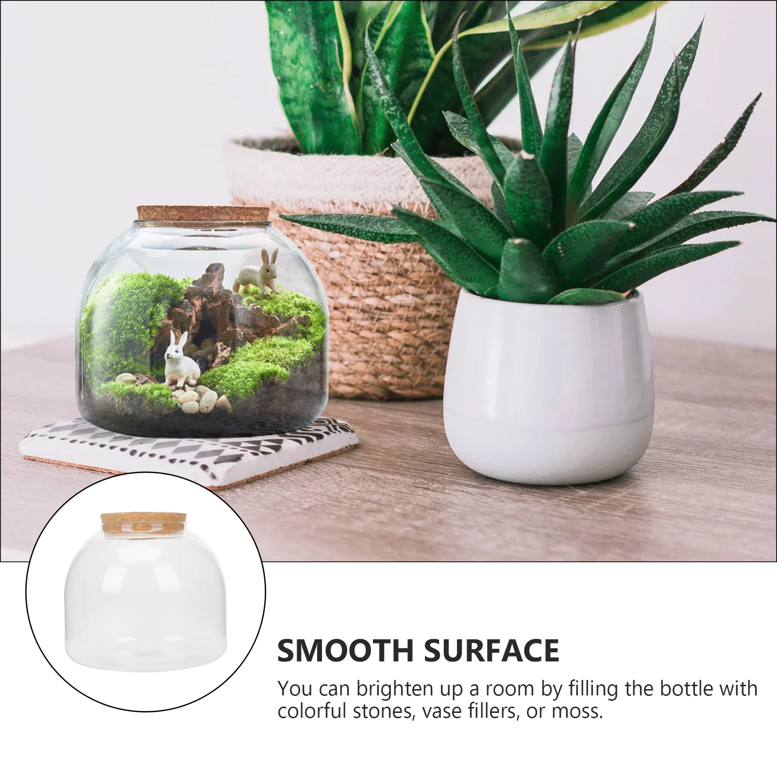 1Set Micro Landscape Bottle Glass Terrarium DIY Ecological Container Decorative Vase Home Decor Simple Glass Bottle
1Set Micro Landscape Bottle Glass Terrarium DIY Ecological Container Decorative Vase Home Decor Simple Glass Bottle