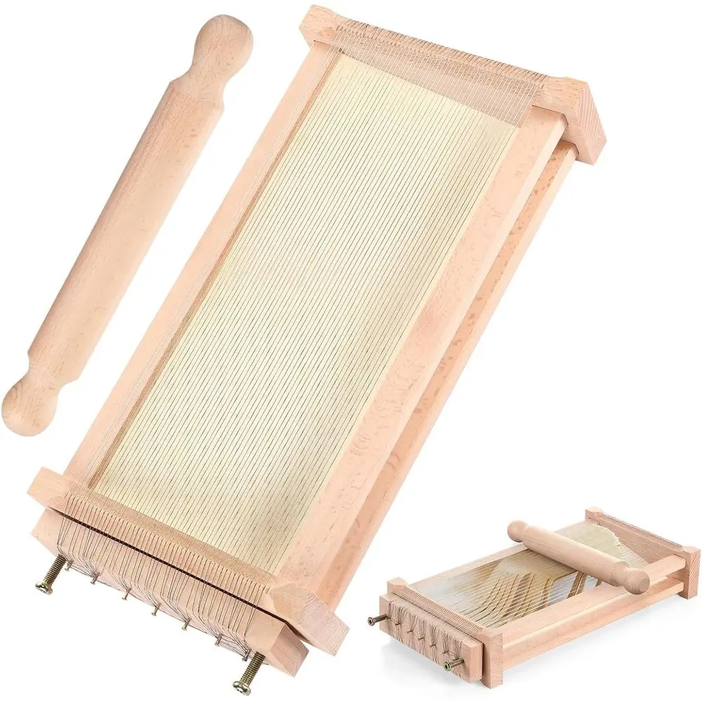 Wooden Pasta Cutter with Rolling Pin - Guitar Board Design for Spaghetti, Lasagna
Wooden Pasta Cutter with Rolling Pin - Guitar Board Design for Spaghetti, Lasagna