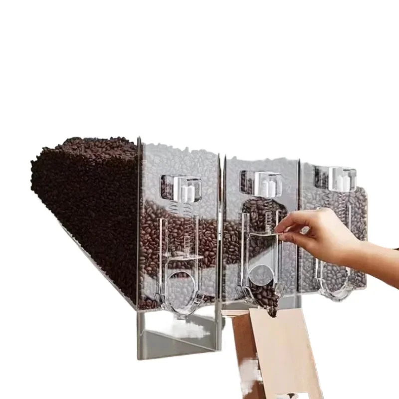 Transparent Acrylic Coffee Bean Storage Box Plexiglass Snack Food Dispenser for Kitchen And Home 
Transparent Acrylic Coffee Bean Storage Box Plexiglass Snack Food Dispenser for Kitchen And Home