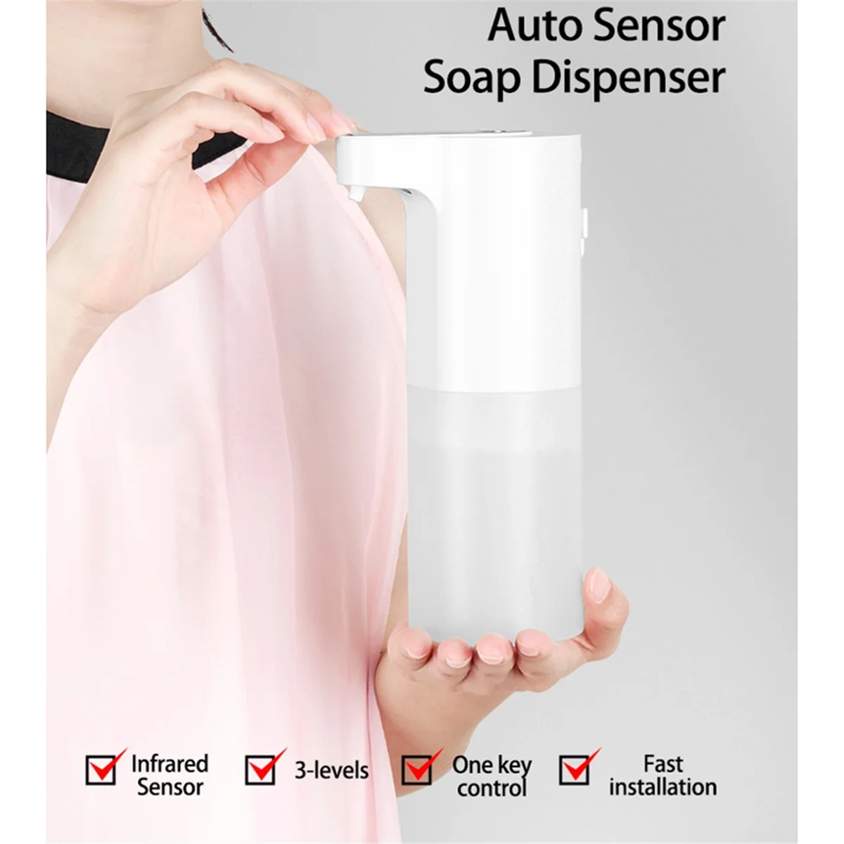 Y31A Автоматическая индукционная стиральная машина для пены, зарядная ручная машина, кухонный дозатор мыла, настенный датчик A
Y31A Автоматическая индукционная стиральная машина для пены, зарядная ручная машина, кухонный дозатор мыла, настенный датчик A