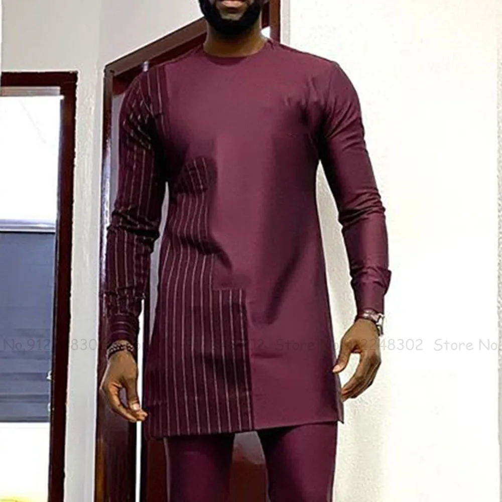 African Fashion Men Stripe Long Sleeve T-shirt Male Caftan Traditional Ethnic Casual Bazin Dashiki Tops Blouse Clothes Plus Size
African Fashion Men Stripe Long Sleeve T-shirt Male Caftan Traditional Ethnic Casual Bazin Dashiki Tops Blouse Clothes Plus Size