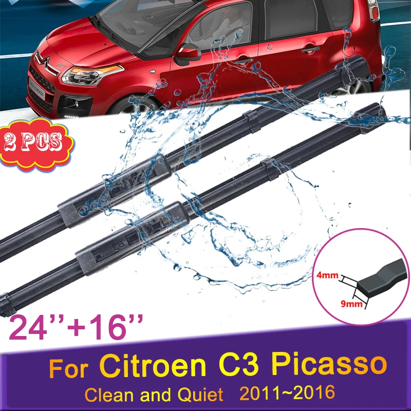 For Citroen C3 Picasso 2011 2012 2013 2014 2015 2016 Front Windscree Windshield Wipers Rubber Wiper Blades Car Sticker Accessory
For Citroen C3 Picasso 2011 2012 2013 2014 2015 2016 Front Windscree Windshield Wipers Rubber Wiper Blades Car Sticker Accessory