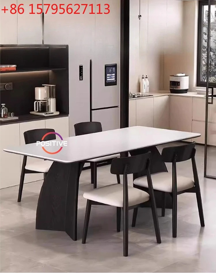 Обеденный стол из чистой белой каменной плиты, обеденный стол из каменной плиты во французском стиле ретро для маленькой квартиры, черный Macchiato, обеденный стол из твердой древесины
Обеденный стол из чистой белой каменной плиты, обеденный стол из каменной плиты во французском стиле ретро для маленькой квартиры, черный Macchiato, обеденный стол из твердой древесины