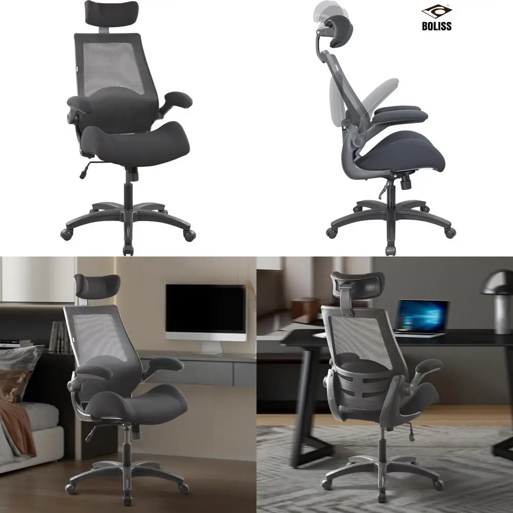 Эргономичное сетчатое кресло с высокой спинкой, мягкими регулируемыми подлокотниками и поясничной опорой для удобного офисного использования.
Эргономичное сетчатое кресло с высокой спинкой, мягкими регулируемыми подлокотниками и поясничной опорой для удобного офисного использования.