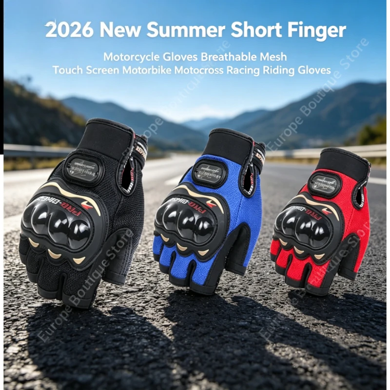 2026 NEW Summer Short Finger Motorcycle Gloves Breathable Mesh Touch Screen Motorbike Motocross Racing Riding Gear
2026 NEW Summer Short Finger Motorcycle Gloves Breathable Mesh Touch Screen Motorbike Motocross Racing Riding Gear