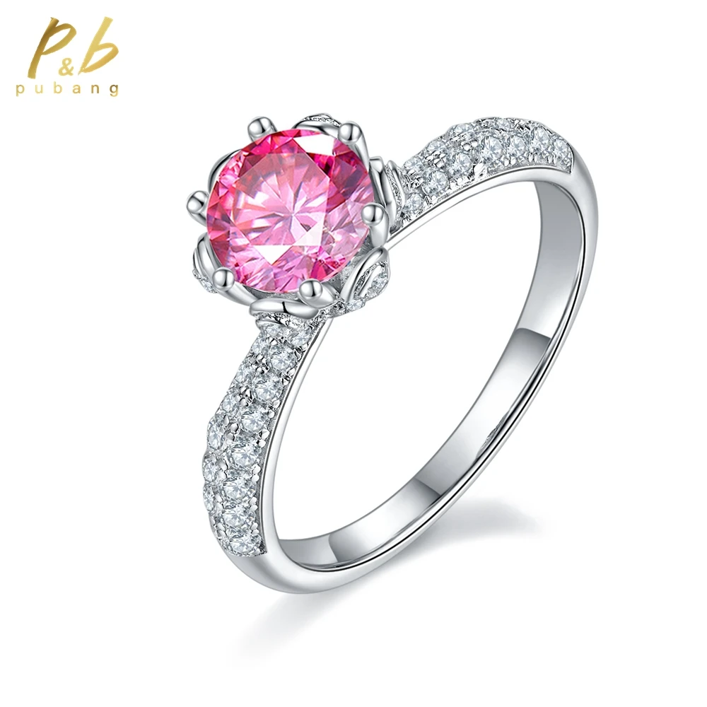 PuBang Four Color GRA Moissanite Diamond Ring Fine Jewelry Real 925 Sterling Silver for Women Sparkling Party Gift Free Shipping
PuBang Four Color GRA Moissanite Diamond Ring Fine Jewelry Real 925 Sterling Silver for Women Sparkling Party Gift Free Shipping