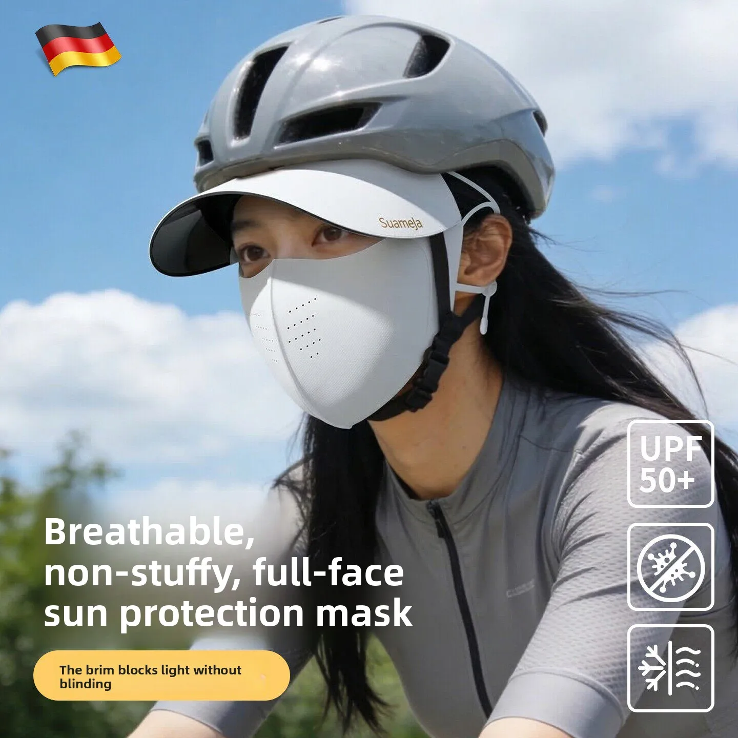Women's Cycling Sun Protection Face Mask Hat One-Piece UV Protection Outdoor Activity Breathable Comfortable UPF50+ Mask
Women's Cycling Sun Protection Face Mask Hat One-Piece UV Protection Outdoor Activity Breathable Comfortable UPF50+ Mask