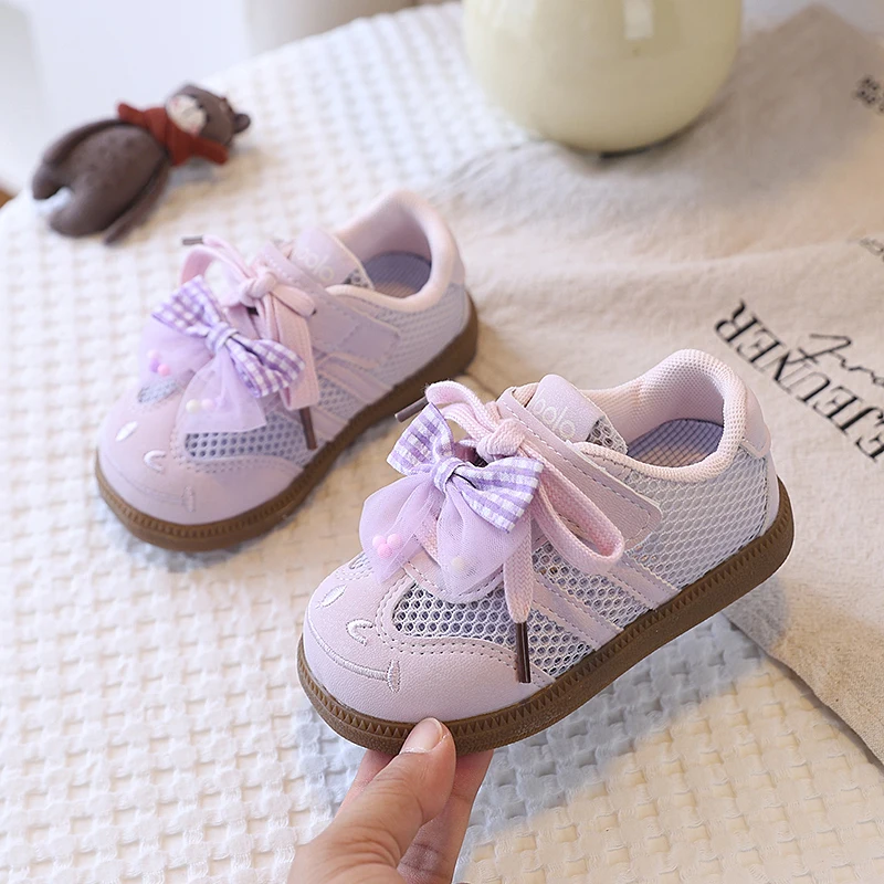 Toddler Baby Girls Breathable Mesh Cute Smile PlaidYarnBow Adjustable Strap Non-Slip Rubber Sole for Infant Daily Walking Wear
Toddler Baby Girls Breathable Mesh Cute Smile PlaidYarnBow Adjustable Strap Non-Slip Rubber Sole for Infant Daily Walking Wear