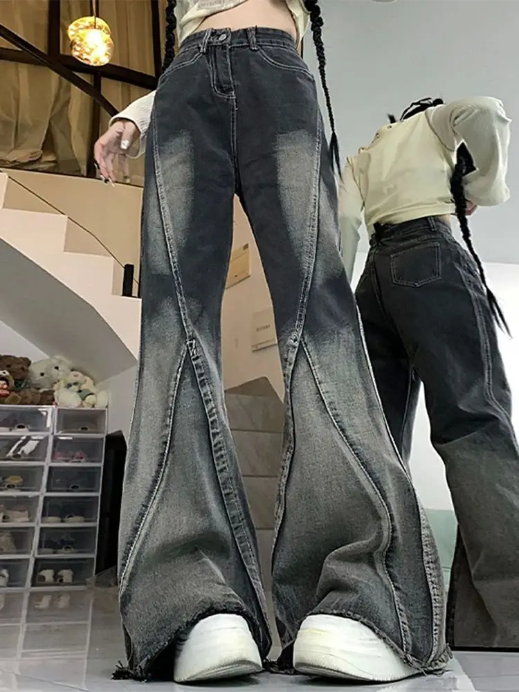 Women's Y2K Streetwear Jeans Loose Fit Hip Hop Washed Casual Trousers Spring 2024 Fashion Ladies' Comfortable Pants
Women's Y2K Streetwear Jeans Loose Fit Hip Hop Washed Casual Trousers Spring 2024 Fashion Ladies' Comfortable Pants
