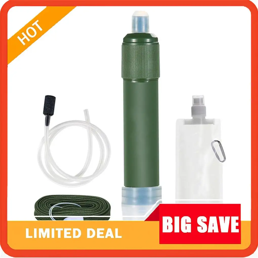 Compact Outdoor Survival Water Filter Purifier Filtration System Hiking Gear
Compact Outdoor Survival Water Filter Purifier Filtration System Hiking Gear