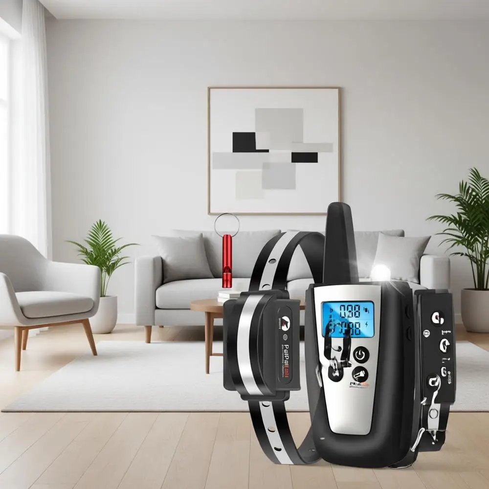 Ошейник от лая с пультом дистанционного управления, автоматический ошейник для дрессировки и контроля лая, вибрация, электрошок, автоматическое отпугивание лая, дальность действия до 1000 м, электрошокер для собак
Ошейник от лая с пультом дистанционного управления, автоматический ошейник для дрессировки и контроля лая, вибрация, электрошок, автоматическое отпугивание лая, дальность действия до 1000 м, электрошокер для собак