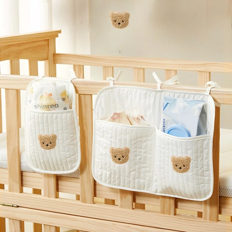 Cute Bear Crib Hanging Bag Baby Diapers Organizer Children's Bed Bedside Pocket Toy Storage Bag Baby Organizer Bedding Items
Cute Bear Crib Hanging Bag Baby Diapers Organizer Children's Bed Bedside Pocket Toy Storage Bag Baby Organizer Bedding Items
