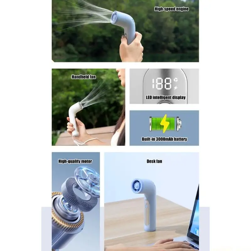 D0AB Portable Handheld Fan Stepless Speed Cooling USB Rechargeable Fan for Travel
D0AB Portable Handheld Fan Stepless Speed Cooling USB Rechargeable Fan for Travel