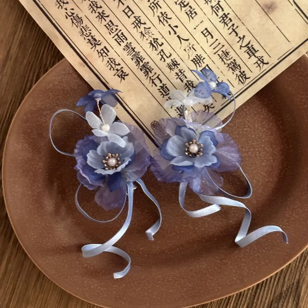 Sweet Ribbon Flower Hairpin Tassel Ancient Style Hanfu Hair Accessories Headdress Bow Chinese Style Hair Clip Summer Accessories
Sweet Ribbon Flower Hairpin Tassel Ancient Style Hanfu Hair Accessories Headdress Bow Chinese Style Hair Clip Summer Accessories