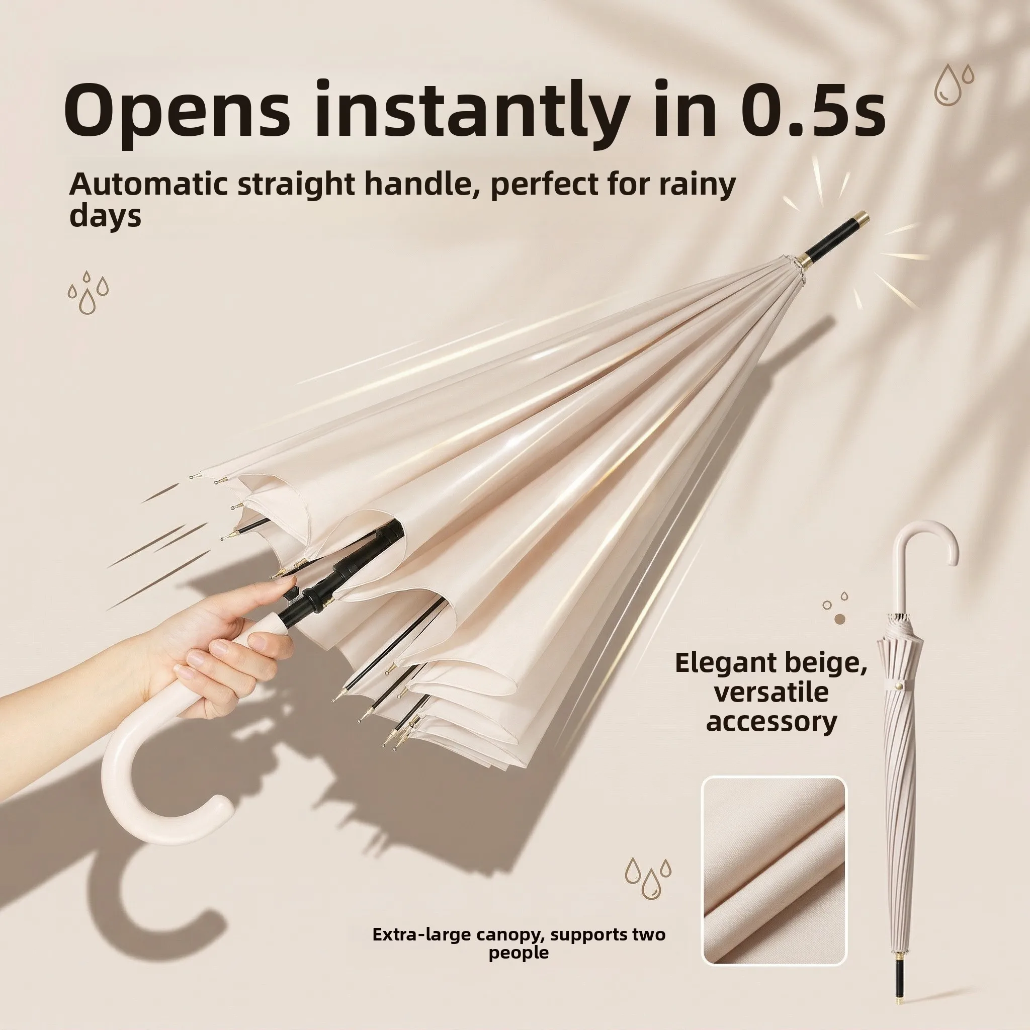Sturdy Automatic Large Umbrella Thickened Long Handle Anti Wind for School Going Teens Waterproof Stainless Steel Umbrella
Sturdy Automatic Large Umbrella Thickened Long Handle Anti Wind for School Going Teens Waterproof Stainless Steel Umbrella