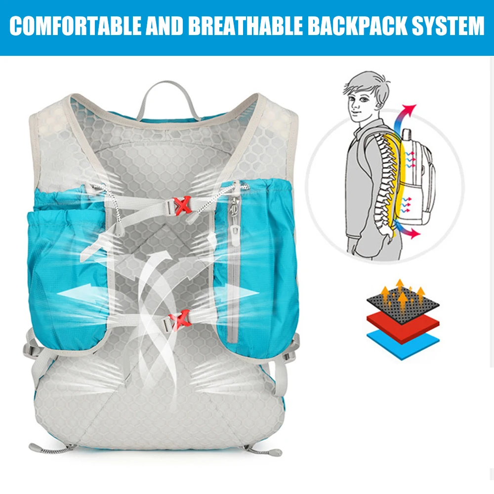 1PCS Running Vest for Women Men Lightweight Hydration Backpack Pack Bag Daypack for Hiking,Trail,Skiing,Camping,Cycling,Race
1PCS Running Vest for Women Men Lightweight Hydration Backpack Pack Bag Daypack for Hiking,Trail,Skiing,Camping,Cycling,Race