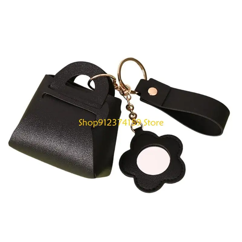 G5AE Leather Bag Charm Keychain Portable Storage Case Lovely Bag Pendant Keyings
G5AE Leather Bag Charm Keychain Portable Storage Case Lovely Bag Pendant Keyings