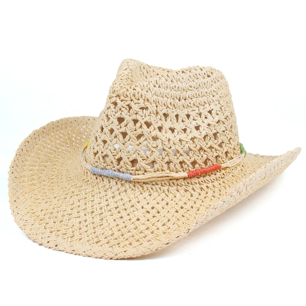 Unisex Spring/summer Beige Straw Hat, Hand-woven, Hollowed-out, Breathable, Sun-shading, Curved Brim Western Cowboy Hat
Unisex Spring/summer Beige Straw Hat, Hand-woven, Hollowed-out, Breathable, Sun-shading, Curved Brim Western Cowboy Hat