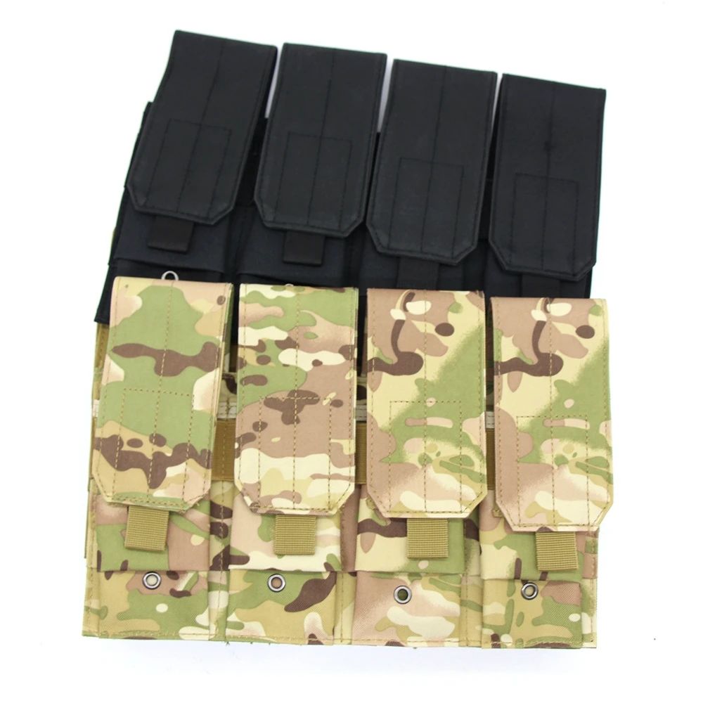 Tactical 5.56 M4 Molle Four Magazine Pouch Oxford Cloth Mag Pouch Molle Bag Vest Accessory
Tactical 5.56 M4 Molle Four Magazine Pouch Oxford Cloth Mag Pouch Molle Bag Vest Accessory