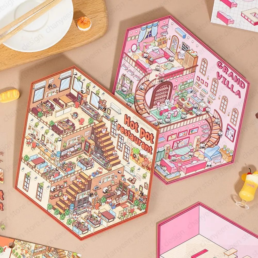 Plus Size 3D Landscape Sticker Paper Forest Village Corner Park DIY Landscape Sticker Coffee Bakery SUSHI Restaurants
Plus Size 3D Landscape Sticker Paper Forest Village Corner Park DIY Landscape Sticker Coffee Bakery SUSHI Restaurants