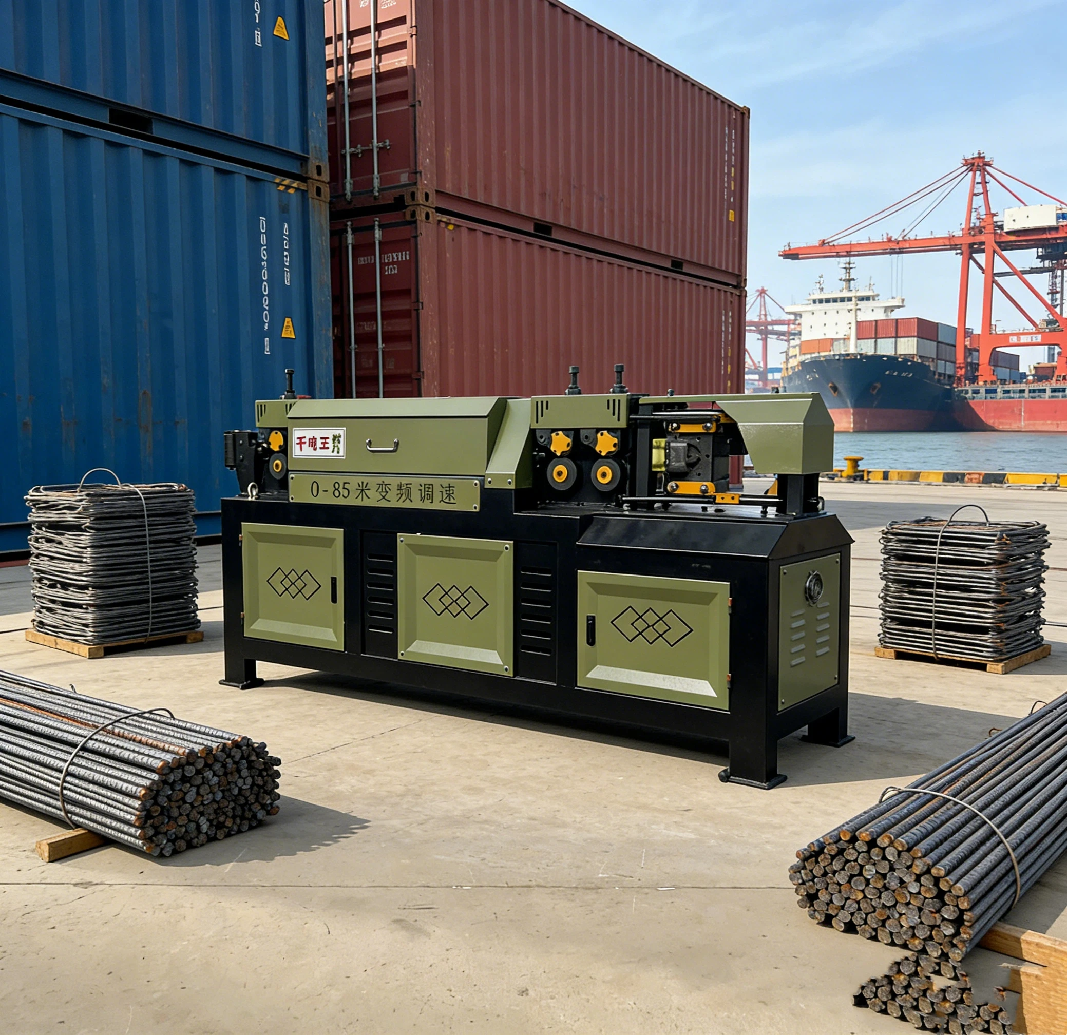 Straightening Machinery Rebar Steel Bar Wire Rod Straightening and Cutting Machine high-speed straightening machine customized
Straightening Machinery Rebar Steel Bar Wire Rod Straightening and Cutting Machine high-speed straightening machine customized