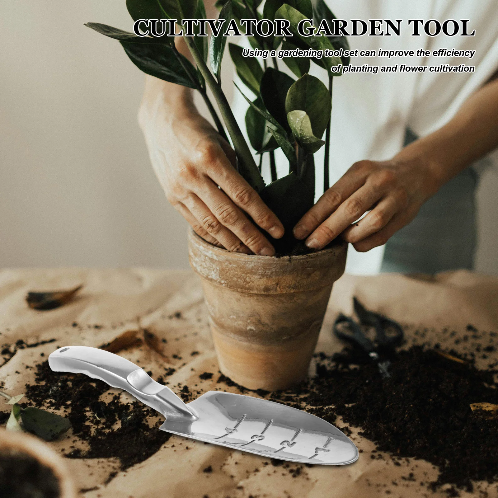 Gardening Soil Dig Tool Aluminium Alloy Garden Shovel Portable Durable Ergonomic Handle for Planting Camping Hiking Climbing
Gardening Soil Dig Tool Aluminium Alloy Garden Shovel Portable Durable Ergonomic Handle for Planting Camping Hiking Climbing