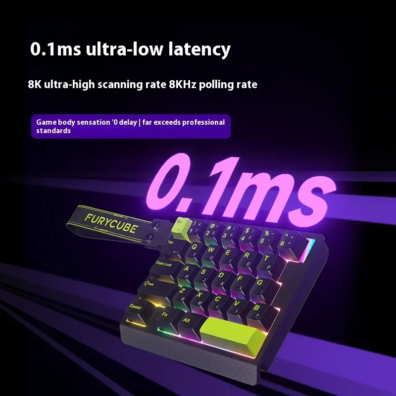 FURYCUBE M30HE Single-handed Magnetic Switch Keyboard Wired FPS E-sports Gaming Keyboard 0.1ms Ultra-low Latency 6 Pc Gamer
FURYCUBE M30HE Single-handed Magnetic Switch Keyboard Wired FPS E-sports Gaming Keyboard 0.1ms Ultra-low Latency 6 Pc Gamer