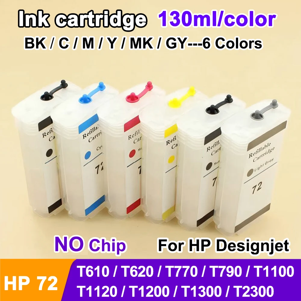 6 цветов, 130 мл, без чипа для HP 72 HP72, сменный картридж для HP Designjet T610 T620 T770 T790 T1100 T1300 T2300 T1200 T1120
6 цветов, 130 мл, без чипа для HP 72 HP72, сменный картридж для HP Designjet T610 T620 T770 T790 T1100 T1300 T2300 T1200 T1120