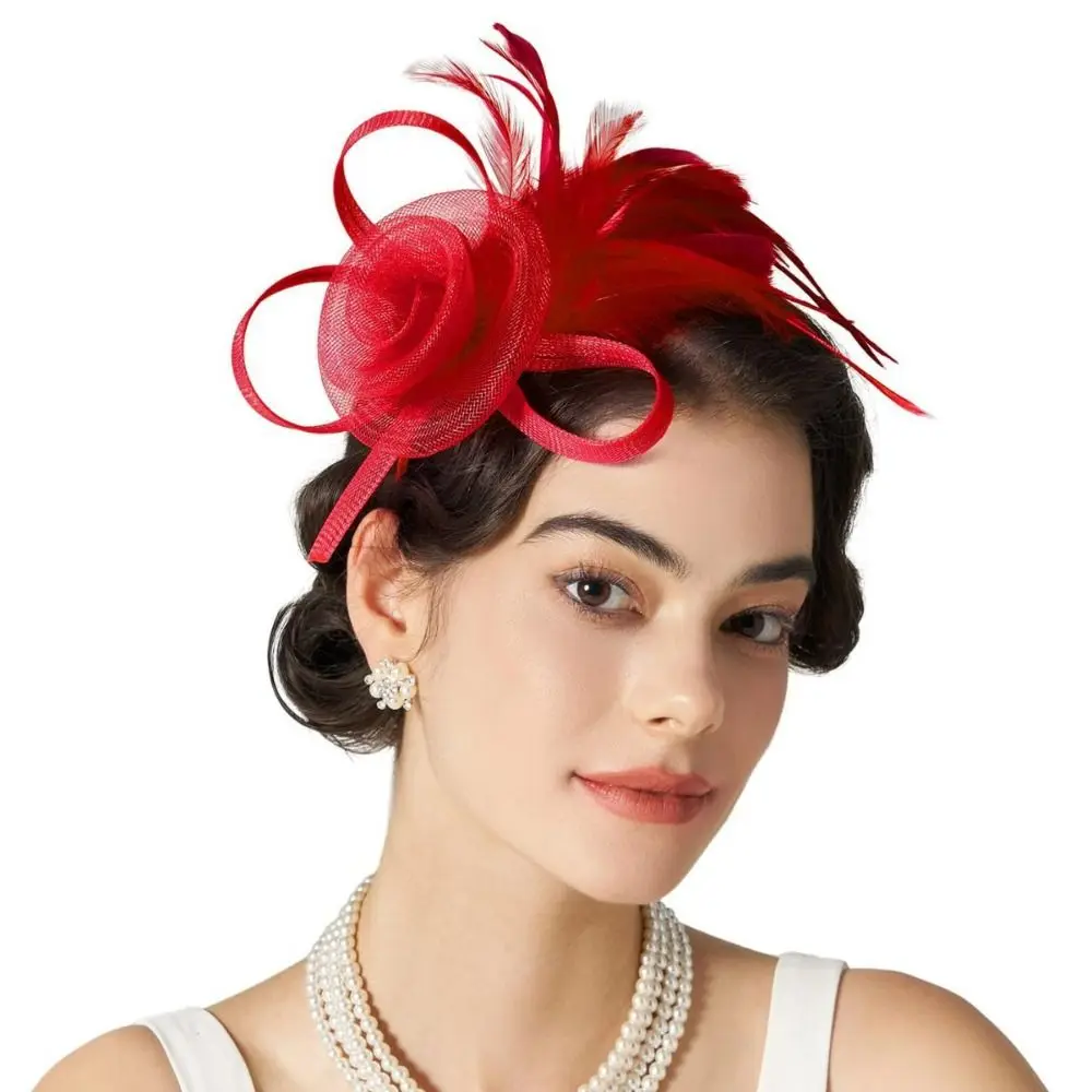 Formal Dress Feathers Mesh Headband Retro Exquisite Fascinator Headdress Luxury Stage Performance Headpiece
Formal Dress Feathers Mesh Headband Retro Exquisite Fascinator Headdress Luxury Stage Performance Headpiece