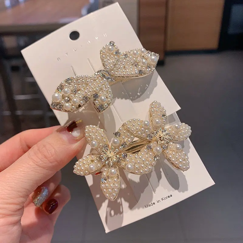 Elegant and Sweet Hair Accessories New Pearl Women's High End Elegant Luxury Fashion Four Seasons French Edge Clip Hairpin
Elegant and Sweet Hair Accessories New Pearl Women's High End Elegant Luxury Fashion Four Seasons French Edge Clip Hairpin