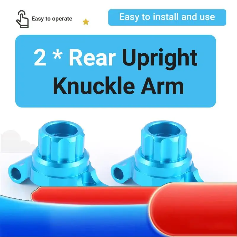 4Pcs Metal Front And Rear Upright Knuckle Arms Steering Knuckle Set For Tamiya TT02 TT-02 1/10 RC Car Upgrade Parts-X65A
4Pcs Metal Front And Rear Upright Knuckle Arms Steering Knuckle Set For Tamiya TT02 TT-02 1/10 RC Car Upgrade Parts-X65A