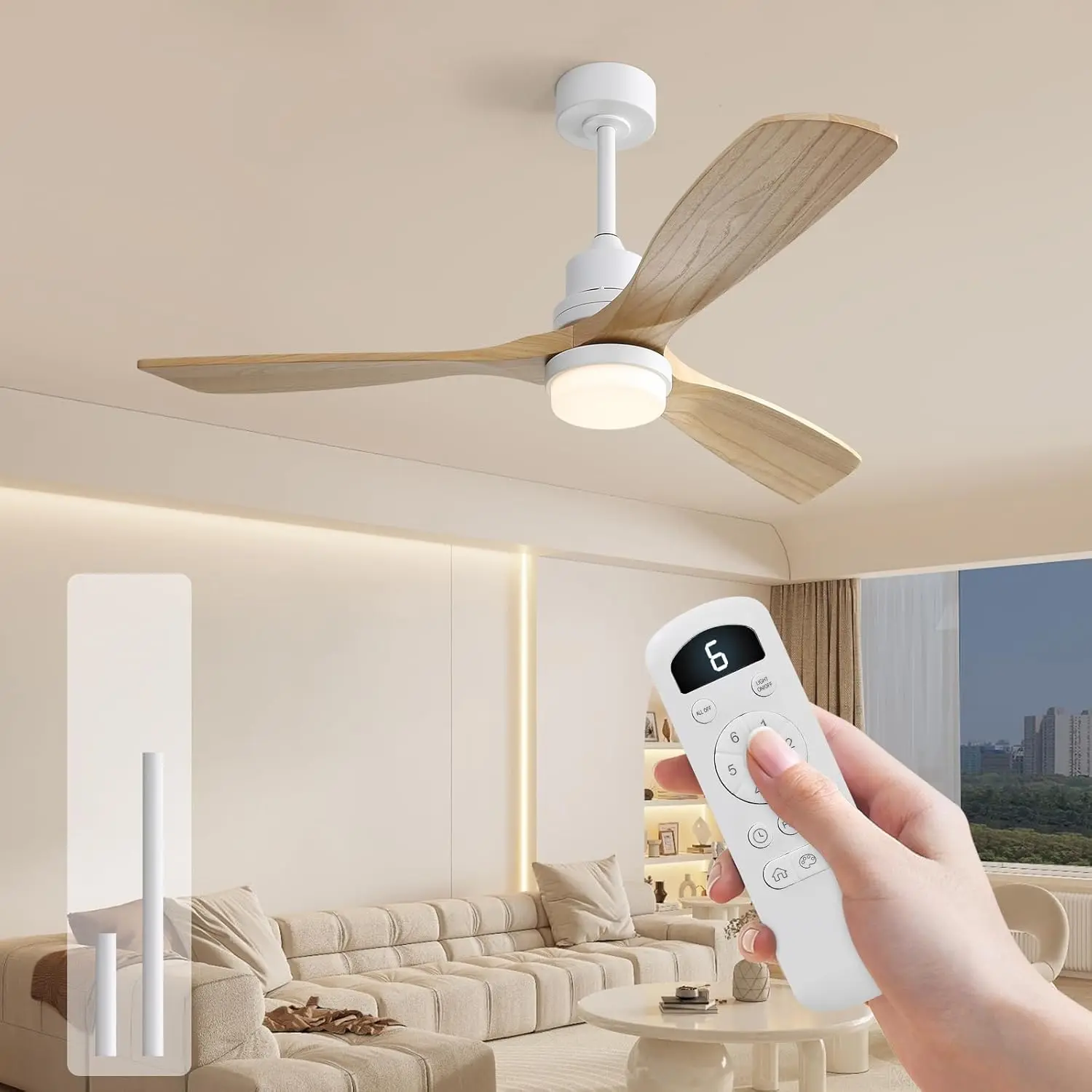 Ceiling Fans with Lights, 52 Inch Modern Flush Mount Ceiling Fan with Remote, Low Profile Ceiling Fan for Bedroom Indoor
Ceiling Fans with Lights, 52 Inch Modern Flush Mount Ceiling Fan with Remote, Low Profile Ceiling Fan for Bedroom Indoor
