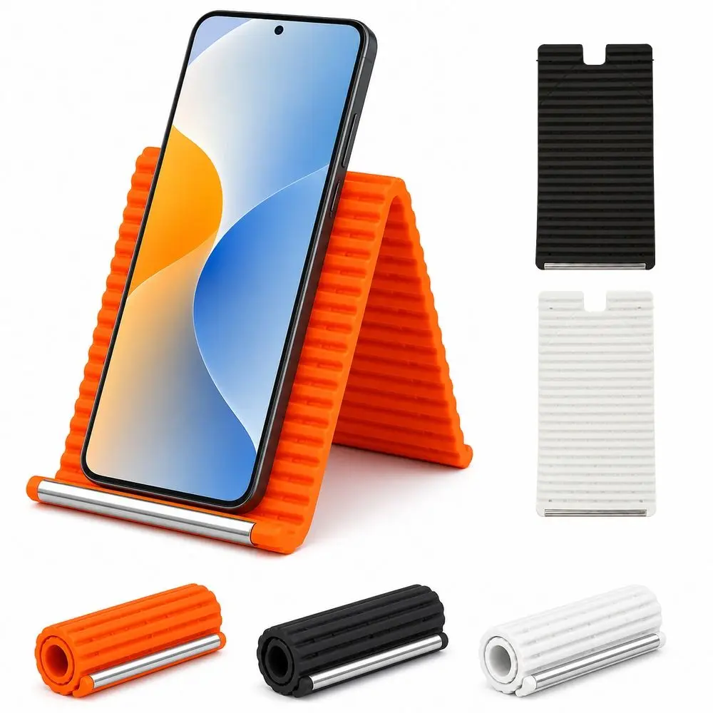 Portable Foldable Silicone Phone Stand One-Piece Flexible Bendable Phone Holder Non Slip Texture Adjustable Smartphone Stand
Portable Foldable Silicone Phone Stand One-Piece Flexible Bendable Phone Holder Non Slip Texture Adjustable Smartphone Stand