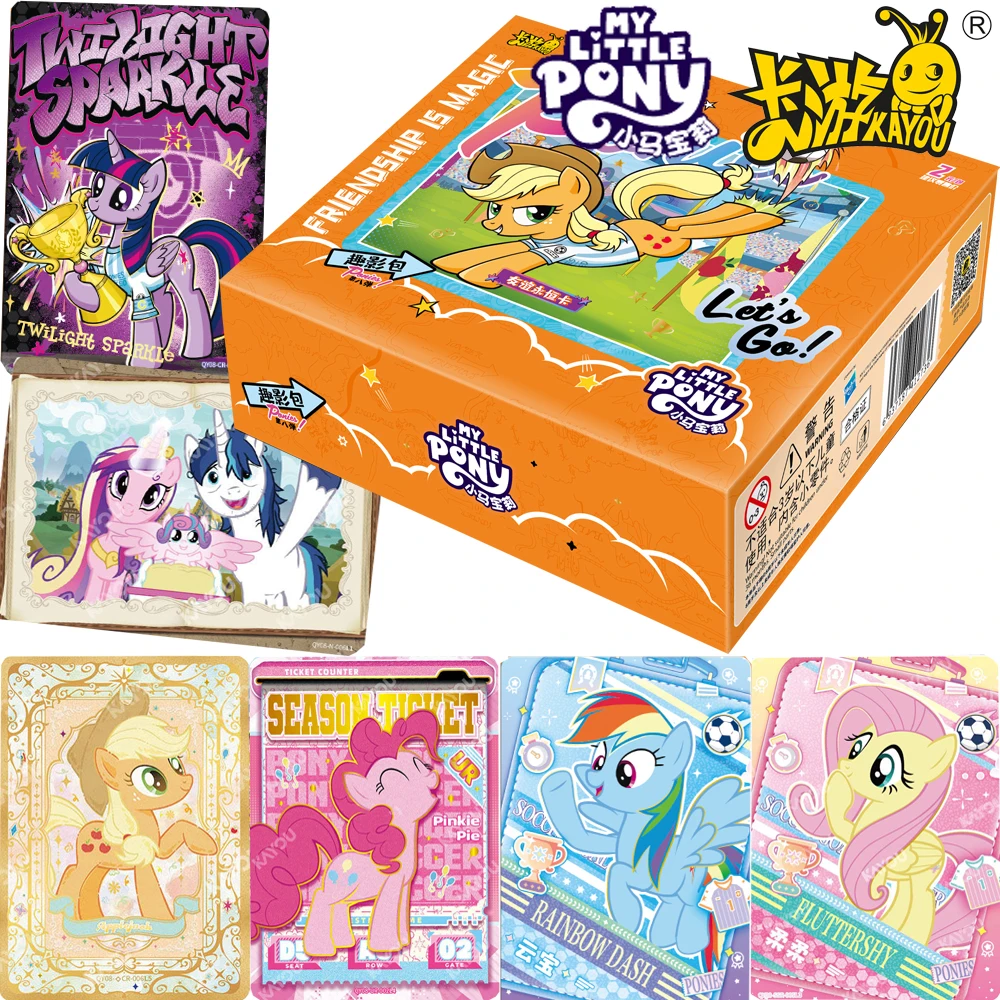 Genuine KAYOU My Little Pony Cartoon Star Collection Cards Fun Friendship Football Matches Exciting Moments Theme Cards Kid Gift
Genuine KAYOU My Little Pony Cartoon Star Collection Cards Fun Friendship Football Matches Exciting Moments Theme Cards Kid Gift