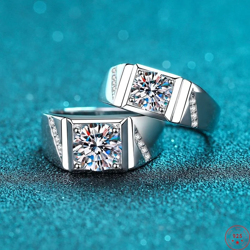 1.0 ,2.0 ct Moissanite S925 Sterling Silver Rings for Women Men Plated Pt950 Wedding Band Valentine's Day Gift Jewelry Wholesale
1.0 ,2.0 ct Moissanite S925 Sterling Silver Rings for Women Men Plated Pt950 Wedding Band Valentine's Day Gift Jewelry Wholesale