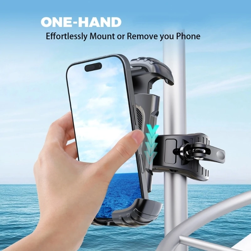 Universal Phone Mounts Nylon Silcione for Motorcycle Bike Boats with 360 Rotations & Not Slip Grip 4.7 to 7inch Phones 896C
Universal Phone Mounts Nylon Silcione for Motorcycle Bike Boats with 360 Rotations & Not Slip Grip 4.7 to 7inch Phones 896C