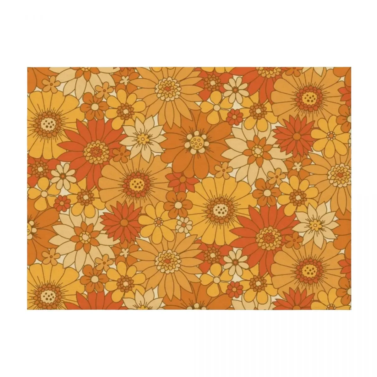 70s Retro Daisy Floral - Harvest Throw Blanket Bed linens Sofa Throw Decoratives Bed Fashionable Blankets
70s Retro Daisy Floral - Harvest Throw Blanket Bed linens Sofa Throw Decoratives Bed Fashionable Blankets