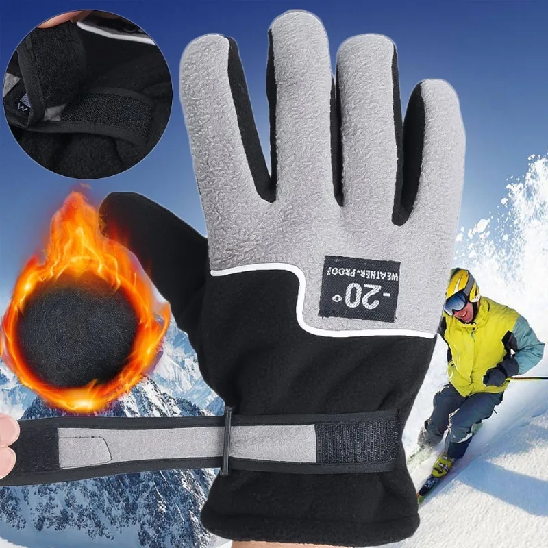 Warm Winter Gloves Men Women Outdoor Sports Ski Running Motorcycle Riding Fleece Gloves Non-Slip Warm Full Fingers Glove Mittens
Warm Winter Gloves Men Women Outdoor Sports Ski Running Motorcycle Riding Fleece Gloves Non-Slip Warm Full Fingers Glove Mittens