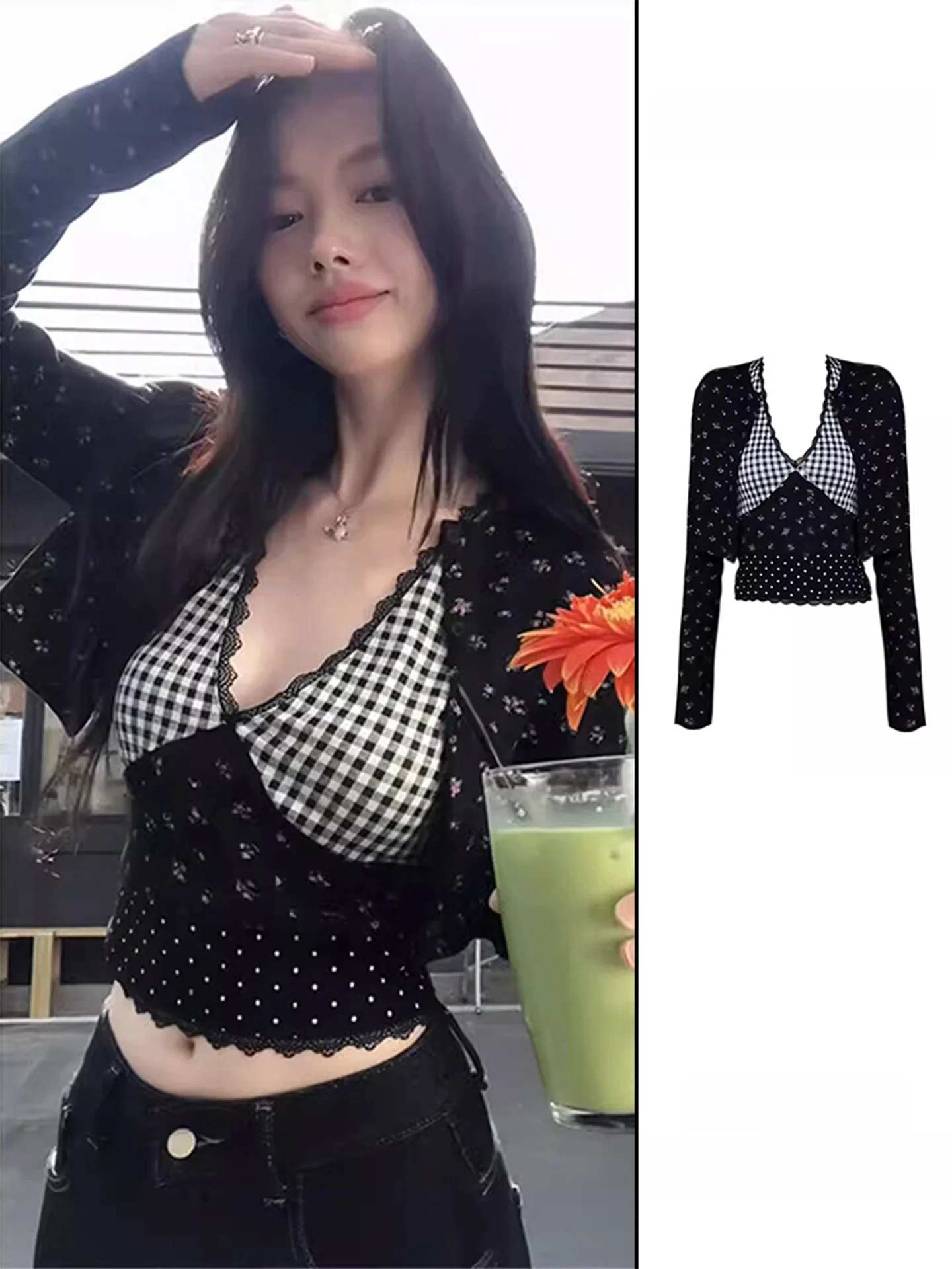 Pure Desire Black Strapless Vest Women Spring Summer Thin Sweet And Spicy Girl Sexy Floral Open Cardigan Korean Style Set
Pure Desire Black Strapless Vest Women Spring Summer Thin Sweet And Spicy Girl Sexy Floral Open Cardigan Korean Style Set