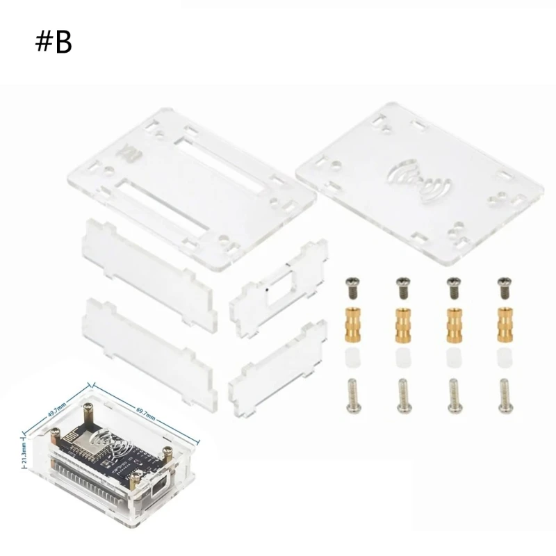 Прозрачный акриловый чехол для NodeMcu Lua CP2102/CH340G ESP32, макетная плата с свободными защитами и дисплеем
Прозрачный акриловый чехол для NodeMcu Lua CP2102/CH340G ESP32, макетная плата с свободными защитами и дисплеем