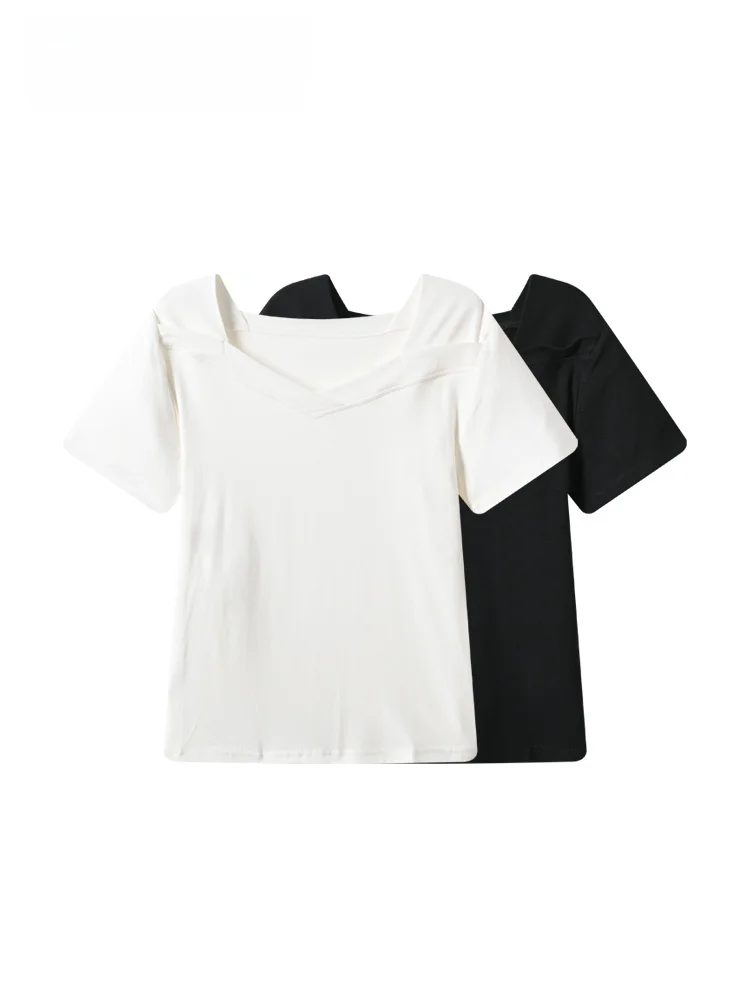plus Size Women's Short Sleeve T-Shirt Casual V-Neck Korean Style Cotton Summer Fashion Top for Plump Sister Club Cara
plus Size Women's Short Sleeve T-Shirt Casual V-Neck Korean Style Cotton Summer Fashion Top for Plump Sister Club Cara