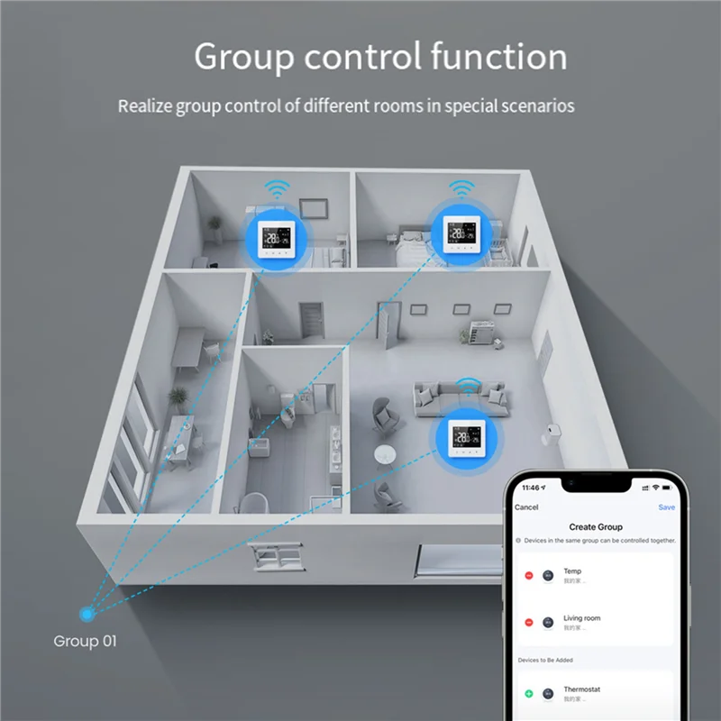 BNVN-2X Tuya Zigbee термостат умный дом контроллер температуры с питанием от батареи для газового котла работает с голосовым помощником
BNVN-2X Tuya Zigbee термостат умный дом контроллер температуры с питанием от батареи для газового котла работает с голосовым помощником