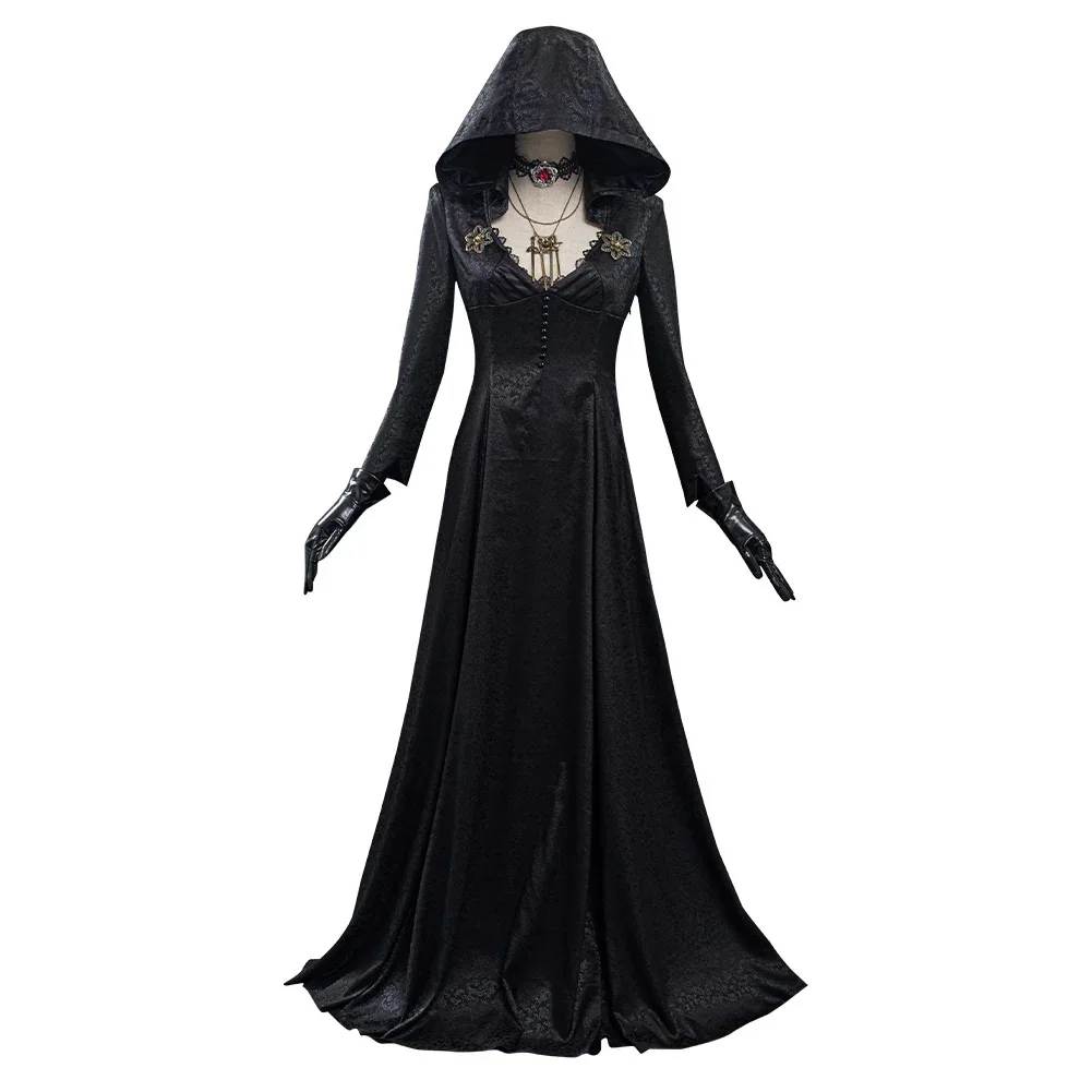 RE4 Evil Remake Village Moth Lady Cosplay Black Dress Vampire Women Role Playing Costume Outfit Girl Halloween Carnival Costume
RE4 Evil Remake Village Moth Lady Cosplay Black Dress Vampire Women Role Playing Costume Outfit Girl Halloween Carnival Costume