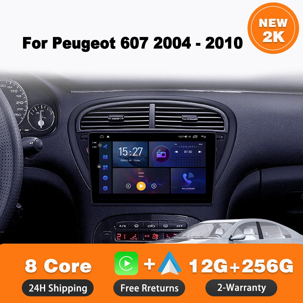 Car Radio Android 14 For Peugeot 607 2004 - 2010 Multimedia Play Navigation GPS Wireless 4G WIFI Touch Screen Autoradio 2din
Car Radio Android 14 For Peugeot 607 2004 - 2010 Multimedia Play Navigation GPS Wireless 4G WIFI Touch Screen Autoradio 2din