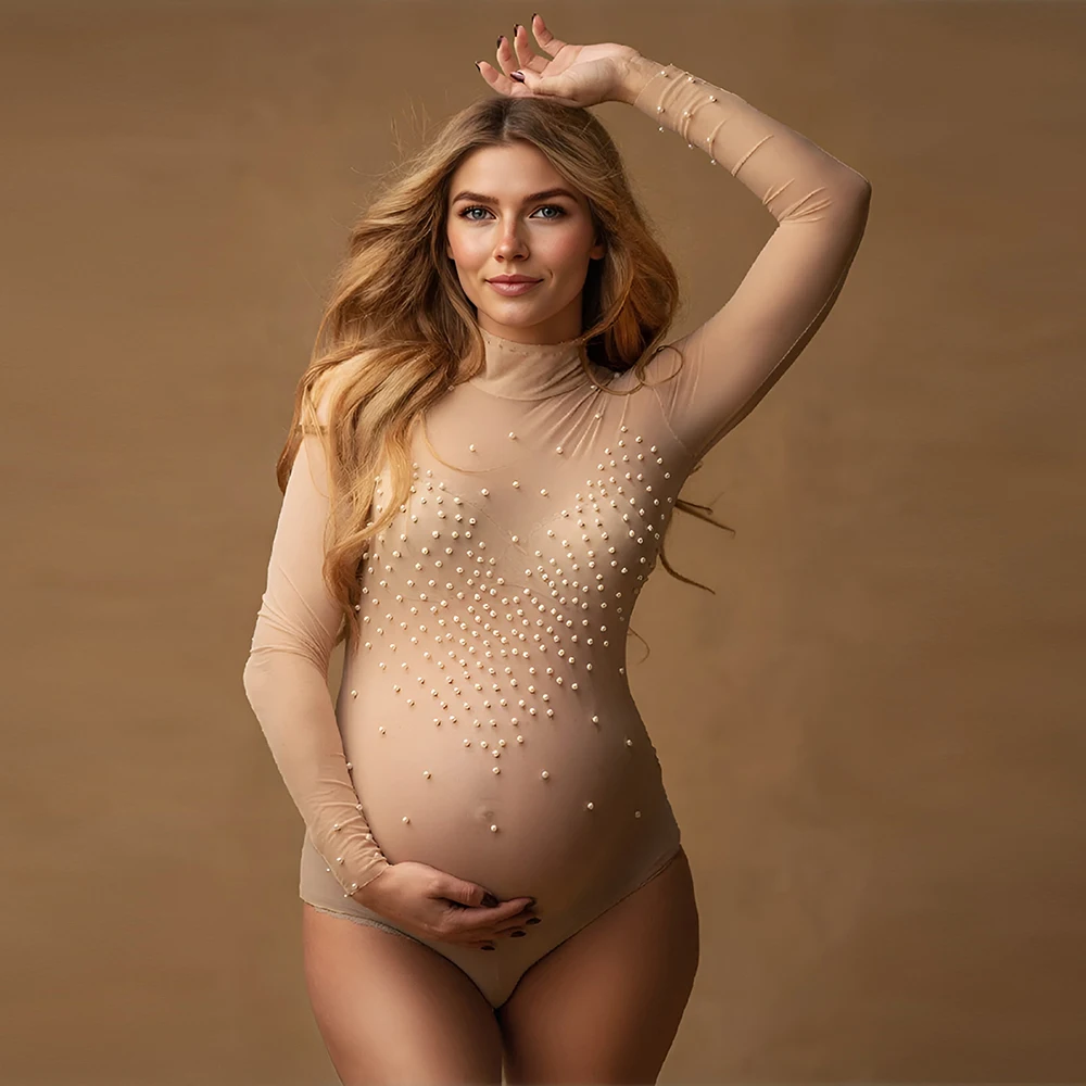 Turtleneck Stretchy Pearls Maternity Bodysuit Pregnancy Photoshoot Dress Bodycon Maternity Dresses for Photoshoot YEWEN
Turtleneck Stretchy Pearls Maternity Bodysuit Pregnancy Photoshoot Dress Bodycon Maternity Dresses for Photoshoot YEWEN