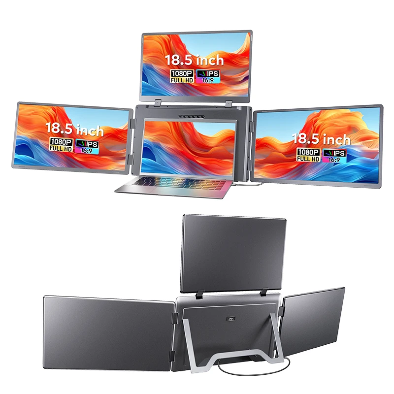 New Portable Monitor 18.5 Inch Quad Monitor For 12-18.5 Inch Laptop Screen Extender Triple Portable Monitor For Business
New Portable Monitor 18.5 Inch Quad Monitor For 12-18.5 Inch Laptop Screen Extender Triple Portable Monitor For Business