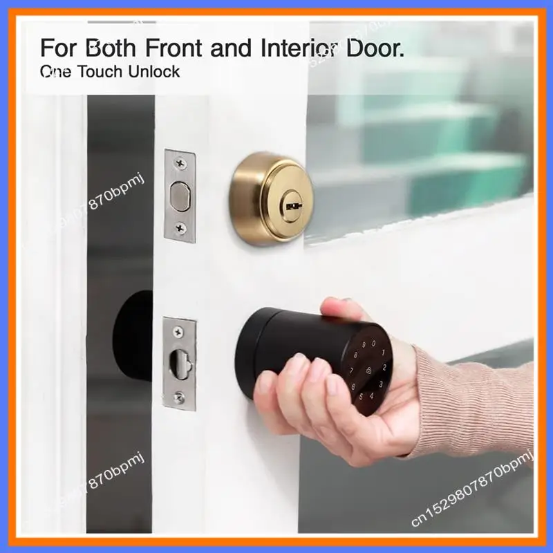 BAAE Smart Door Lock With Fingerprint NFC App Code Backup Keys Stylish Bluetooth Door Knob (Black Fingerprint+Bluetooth)
BAAE Smart Door Lock With Fingerprint NFC App Code Backup Keys Stylish Bluetooth Door Knob (Black Fingerprint+Bluetooth)